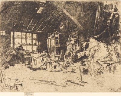 La herrería, c. 1880 de James Abbott McNeill Whistler
