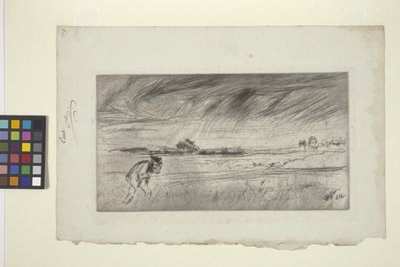 La tormenta (punta seca) de James Abbott McNeill Whistler