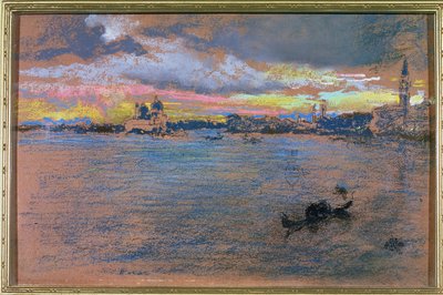 La Tormenta - Atardecer, 1880 de James Abbott McNeill Whistler