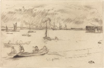 El Támesis hacia Erith, c. 1877 de James Abbott McNeill Whistler
