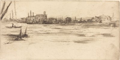 El Támesis turbulento, c. 1875 de James Abbott McNeill Whistler