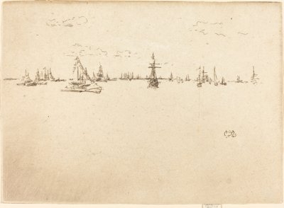El barco torreta, 1887 de James Abbott McNeill Whistler