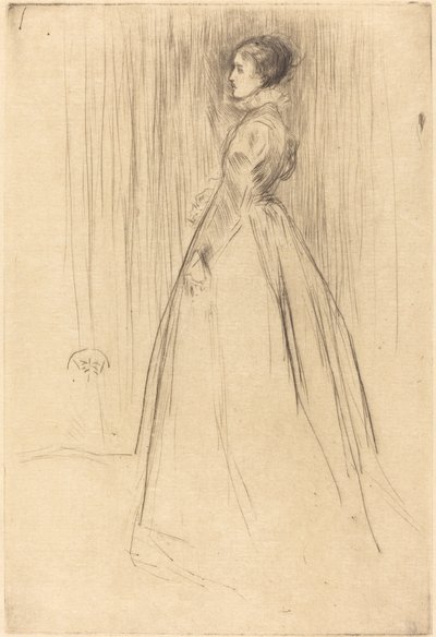 El vestido de terciopelo, 1873 de James Abbott McNeill Whistler
