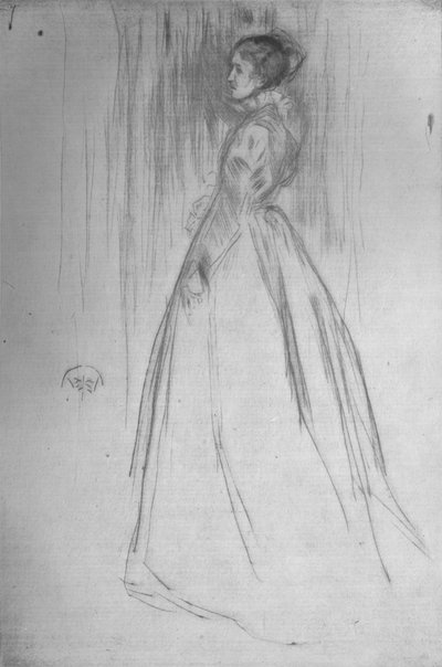El vestido de terciopelo Sra. Leyland, 1873, 1904 de James Abbott McNeill Whistler