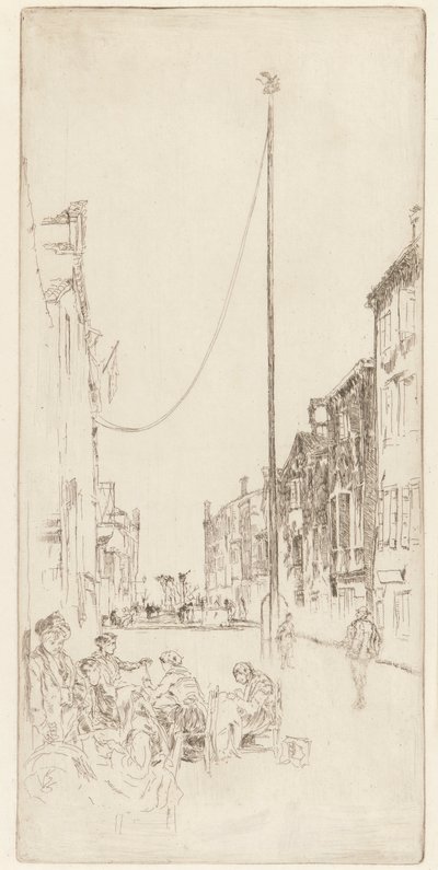 El Mástil Veneciano, 1879-1880 de James Abbott McNeill Whistler