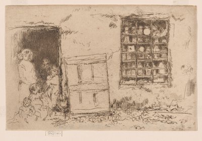 The Village Sweet Shop, c.1884-86 (aguafuerte; tinta sobre papel) de James Abbott McNeill Whistler