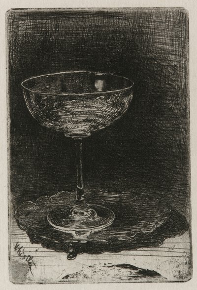 El vaso de vino, 1858 de James Abbott McNeill Whistler