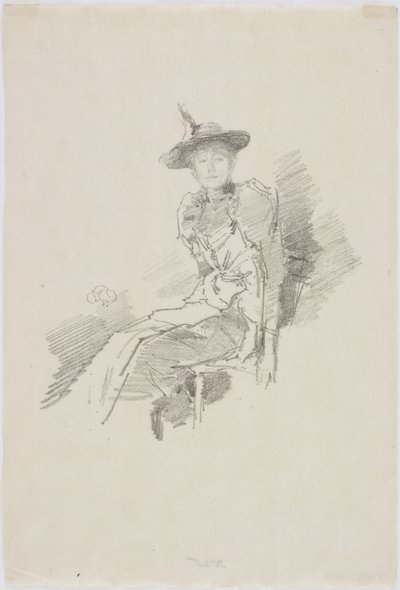 El sombrero alado, 1890 de James Abbott McNeill Whistler