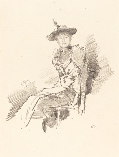 El sombrero alado, 1890 de James Abbott McNeill Whistler