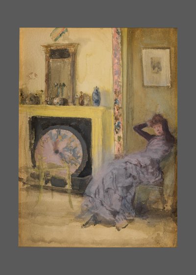 La habitación amarilla, c.1883-84 (acuarela y gouache sobre cartón) de James Abbott McNeill Whistler