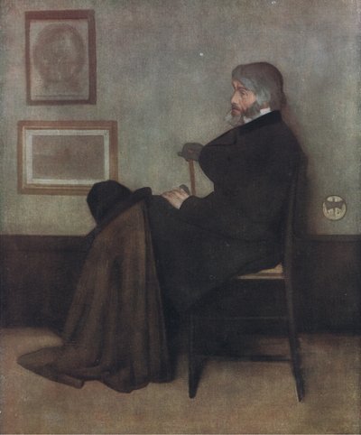 Retrato de Thomas Carlyle, Bibbys Annual, 1916-1917 de James Abbott McNeill Whistler