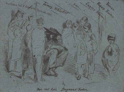 Página de título del Conjunto Francés de James Abbott McNeill Whistler