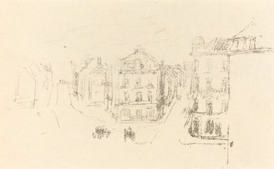 Boceto de prueba: Grand Rue, Dieppe de James Abbott McNeill Whistler