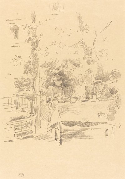 Tête-à-tête en el jardín, 1894 de James Abbott McNeill Whistler