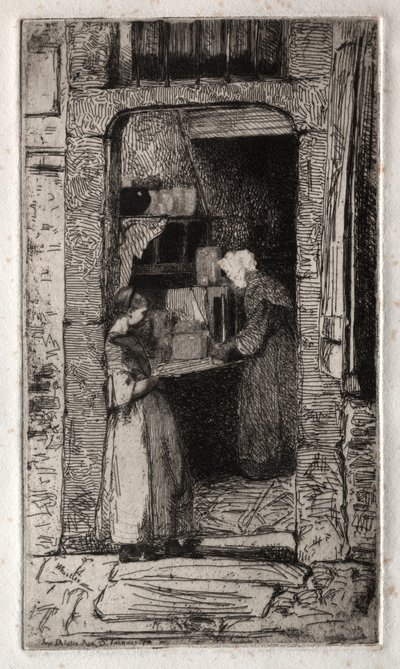 Doce Aguafuertes de la Naturaleza: La Vendedora de Mostaza, 1858 de James Abbott McNeill Whistler