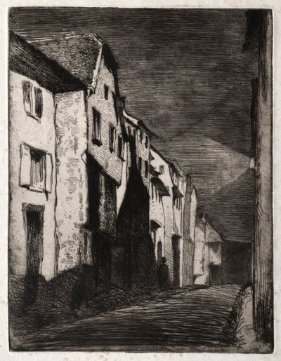Doce grabados de la naturaleza: Calle en Saverne, 1858 de James Abbott McNeill Whistler