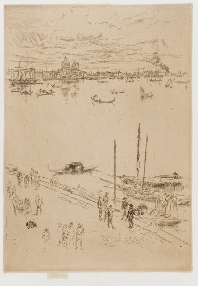 Venecia vertical, 1879-1880 de James Abbott McNeill Whistler