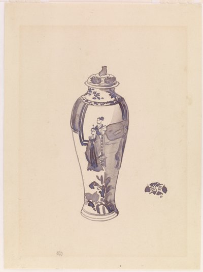 Jarrón con cuerpo ligeramente abultado, 1876-1878 de James Abbott McNeill Whistler