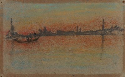 Venecia: Atardecer en el puerto de James Abbott McNeill Whistler