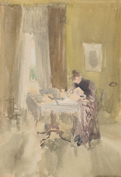 Violeta y Ámbar - Té, 1882-1884 de James Abbott McNeill Whistler