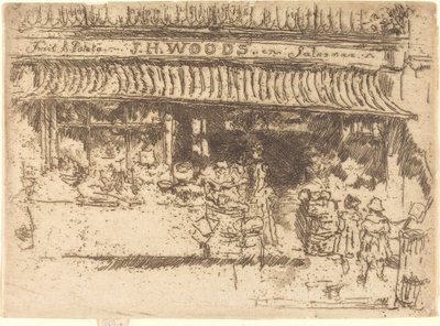La tienda de frutas de Woods, c. 1886-1888 de James Abbott McNeill Whistler