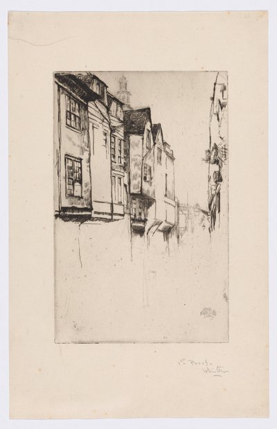 Wych Street, Londres de James Abbott McNeill Whistler