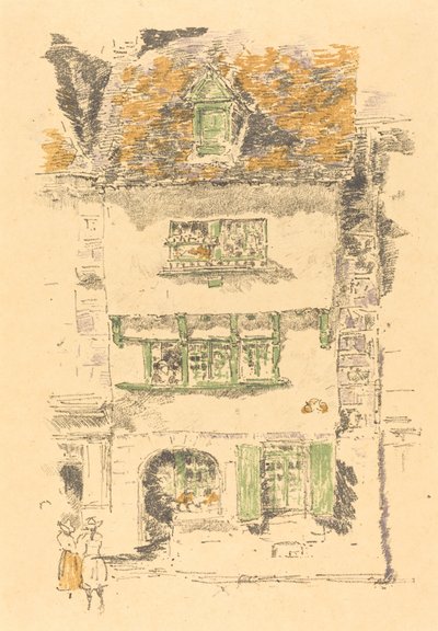 Casa amarilla, Lannion, 1893 de James Abbott McNeill Whistler