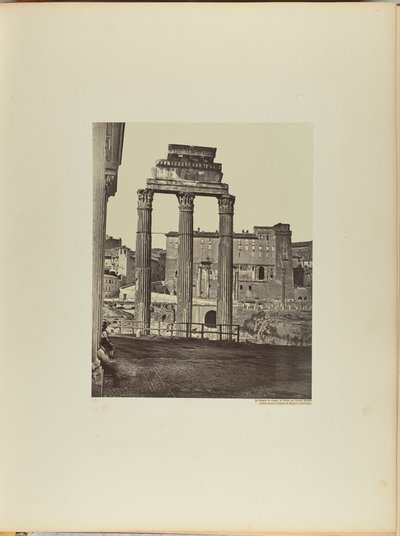 El Templo de Cástor y Pólux en el Foro Romano, también conocido como Templo de Minerva Calcídica de James Anderson