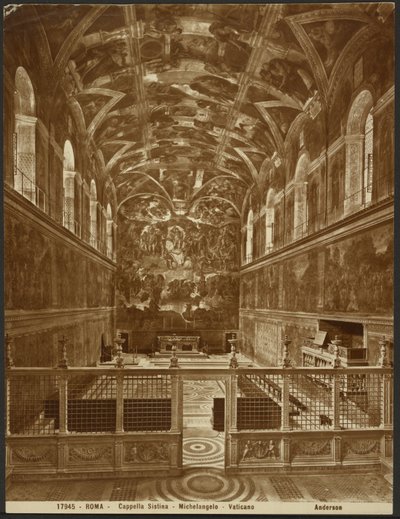 La Capilla Sixtina, de Miguel Ángel de James Anderson