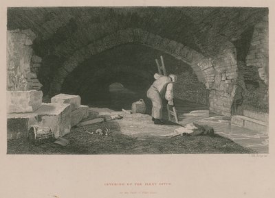 Interior de Fleet Ditch en la parte trasera de Field Lane de James Archer