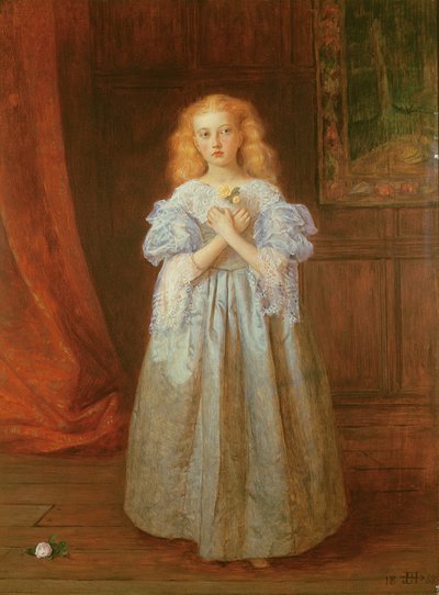 La niña que posó para Van Dyck, 1868 de James Archer