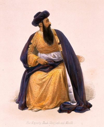 Retrato de Su Majestad Shah-Soojah-Ool-Moolk de James Atkinson