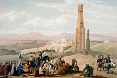 Fortaleza y ciudadela de Ghanzi, Primera Guerra Anglo-Afgana, 1838-1842 c1850 de James Atkinson