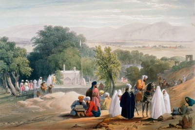 Tumba del Emperador Babur, Kabul, Primera Guerra Anglo-Afgana 1838-1842 de James Atkinson