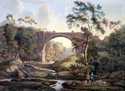 Vista del Arco de Tanfield en el condado de Durham, c.1811 de James Atkinson
