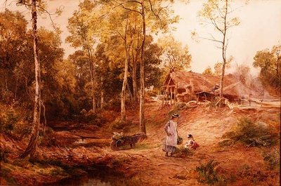 Otoño en un bosque de Gloucestershire de James Aumonier