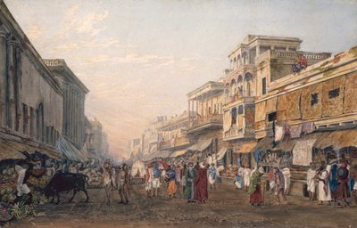 Vista de Calcuta, c.1820 (aguatinta) de James Baillie Fraser
