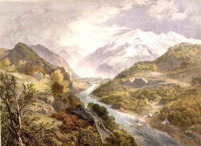 El Río Derwent y Borrowdale de 
