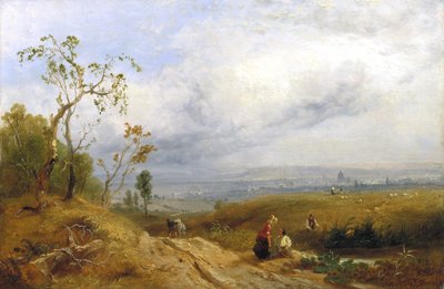 Una Mirada a la Metrópolis desde Hampstead Heath, 1841 de James Baker Pyne