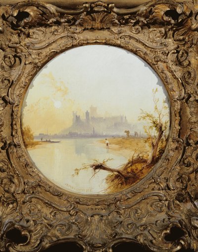 Vista del Castillo de Windsor desde el Támesis de James Baker Pyne
