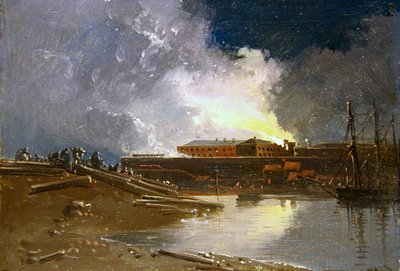 Bristol en llamas de James Baker Pyne