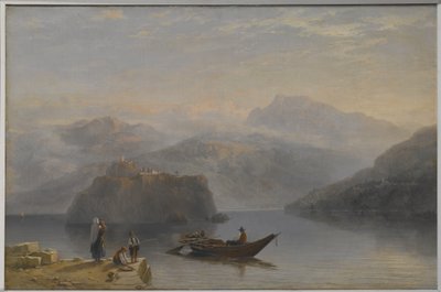 Lago Maggiore (?) c.1860 (óleo sobre lienzo) de James Baker Pyne