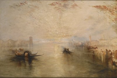 San Benedetto mirando hacia Fusina (según Turner) (óleo sobre lienzo) de James Baker Pyne