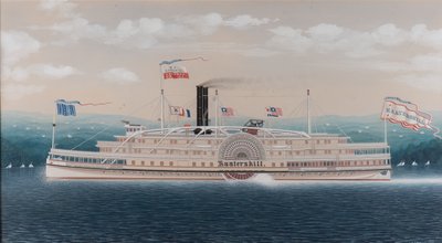 Barco de vapor de paletas Kaaterskill, 1882 de James Bard