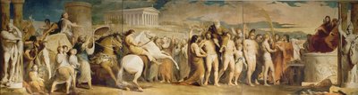 Coronación de los Vencedores en Olimpia, tercero en la serie El Progreso de la Cultura y el Conocimiento Humano, c.1777-84 de James Barry