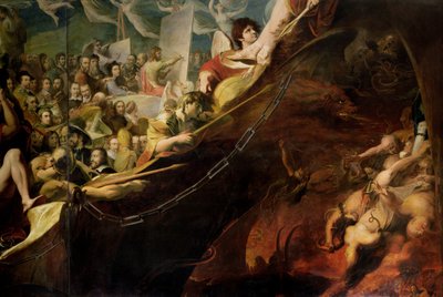 Elysium, o el estado de la retribución final, sexto de la serie "El progreso de la cultura y el conocimiento humanos", detalle del Tártaro c.1777-84 (óleo sobre lienzo) (véase 101465) de James Barry