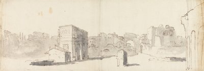 Roma, Vista del Arco de Constantino y otras ruinas de James Barry