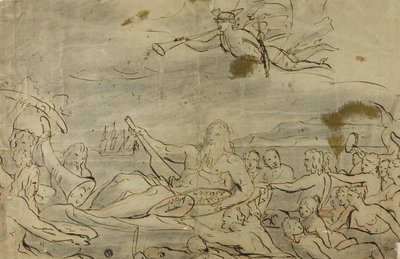 Estudio para Comercio o el triunfo del Támesis, 1767-80 de James Barry