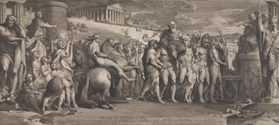 Los vencedores Diagorides en Olimpia (Diseño para las paredes de la Gran Sala de la Sociedad para el Fomento de las Artes) de James Barry