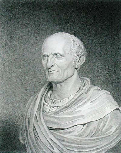 Nathaniel Bowditch (1773-1838), grabado por J. Gross después del dibujo de Longacre del busto por John Frazee (1790-1852) de James Barton (after) Longacre